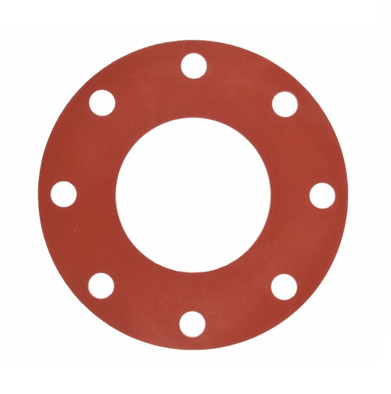 Gasket 1" Red Rubber Full Face Class 125/150 1/16" Thick